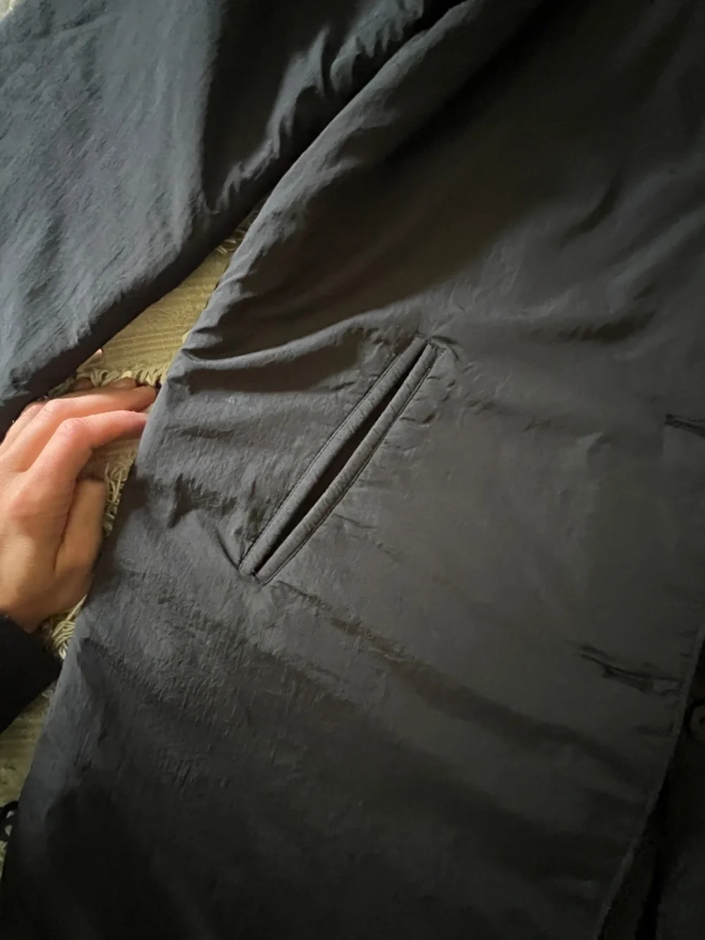 YAYA Women 36 Classic Black Overcoat | Lapels, Three Button - Picture 7 of 7